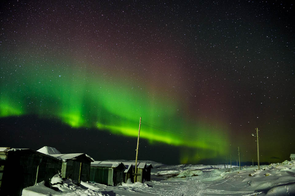 Мурманск северное сияние фото